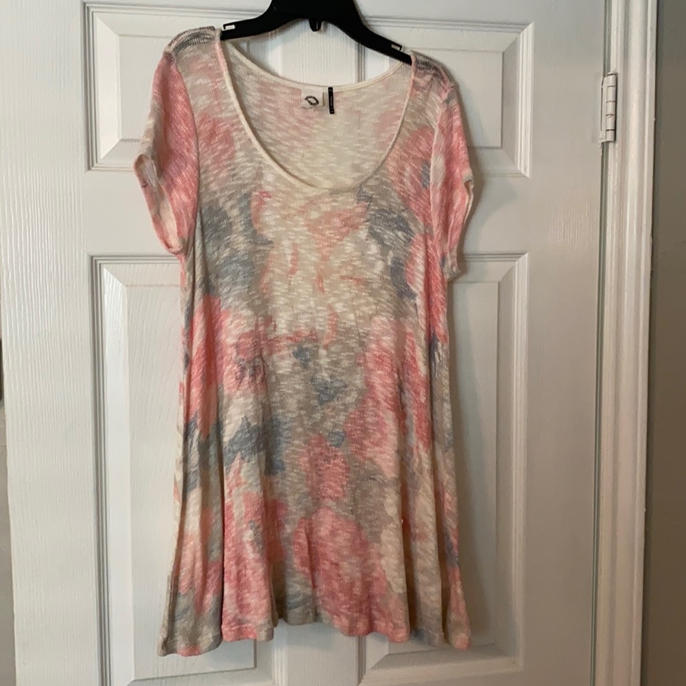 Sheer Floral Tunic